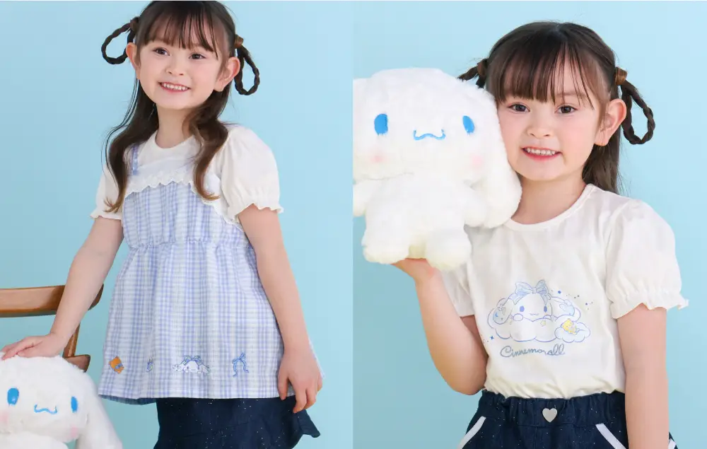 シナモロール プリントTシャツ＆キャミソール2点セット