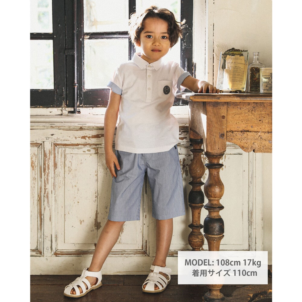 カノコポロシャツ(90~150cm)(90cm ホワイト): トップス【べべモール