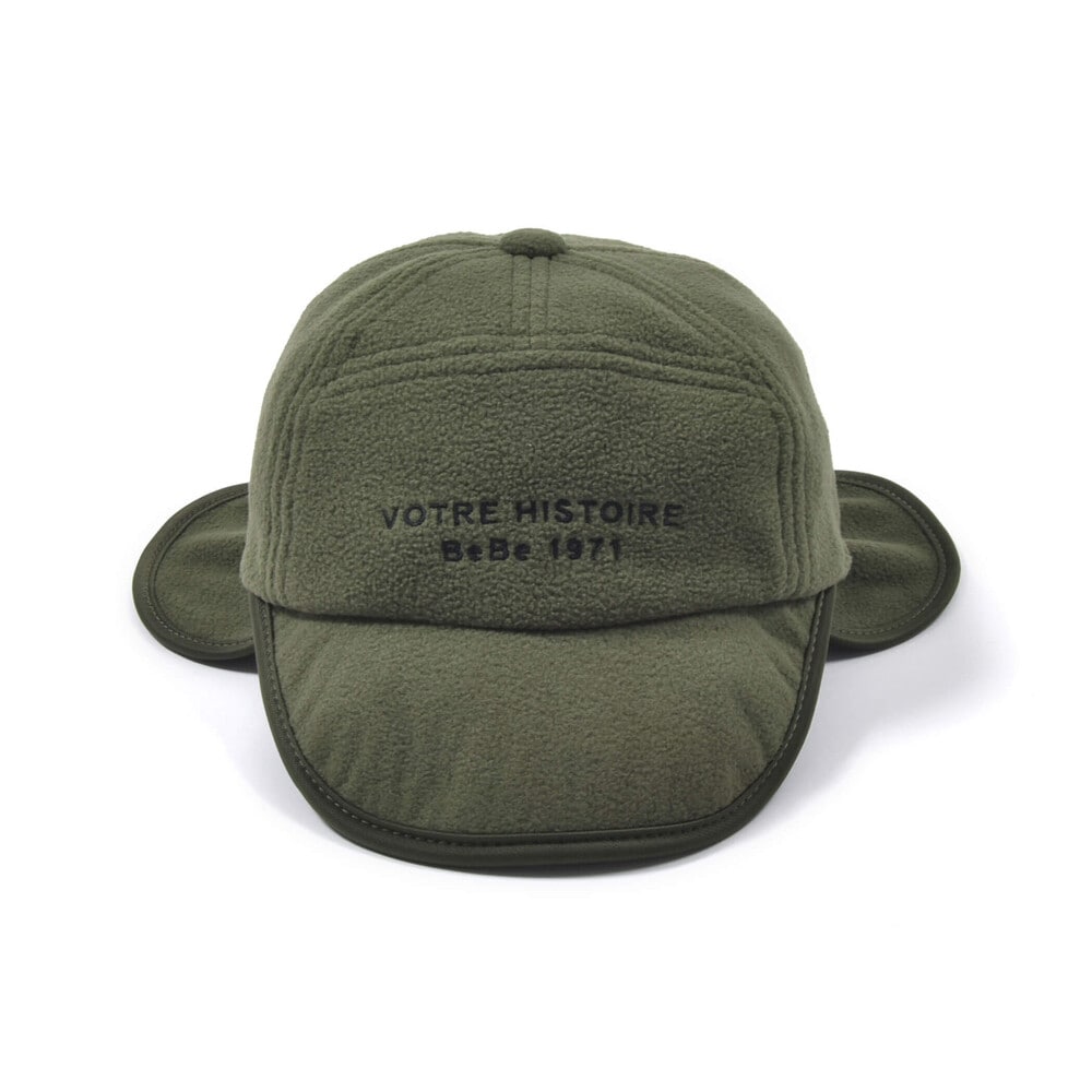 フリースロゴ刺しゅうフライトキャップ(50~54cm) グリーン S(50-52cm)