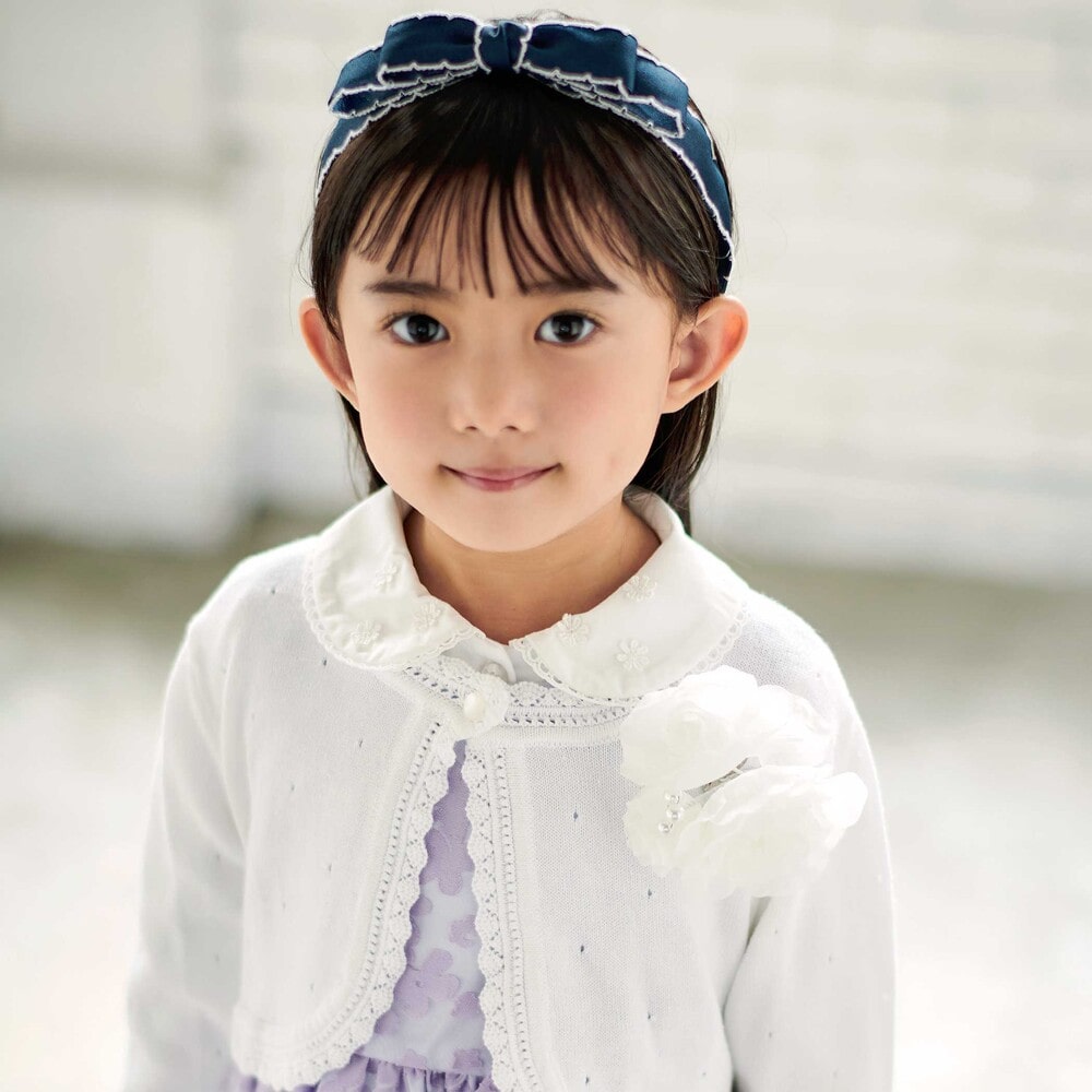 【日本製】フラワーコサージュ ブルー ワンサイズ