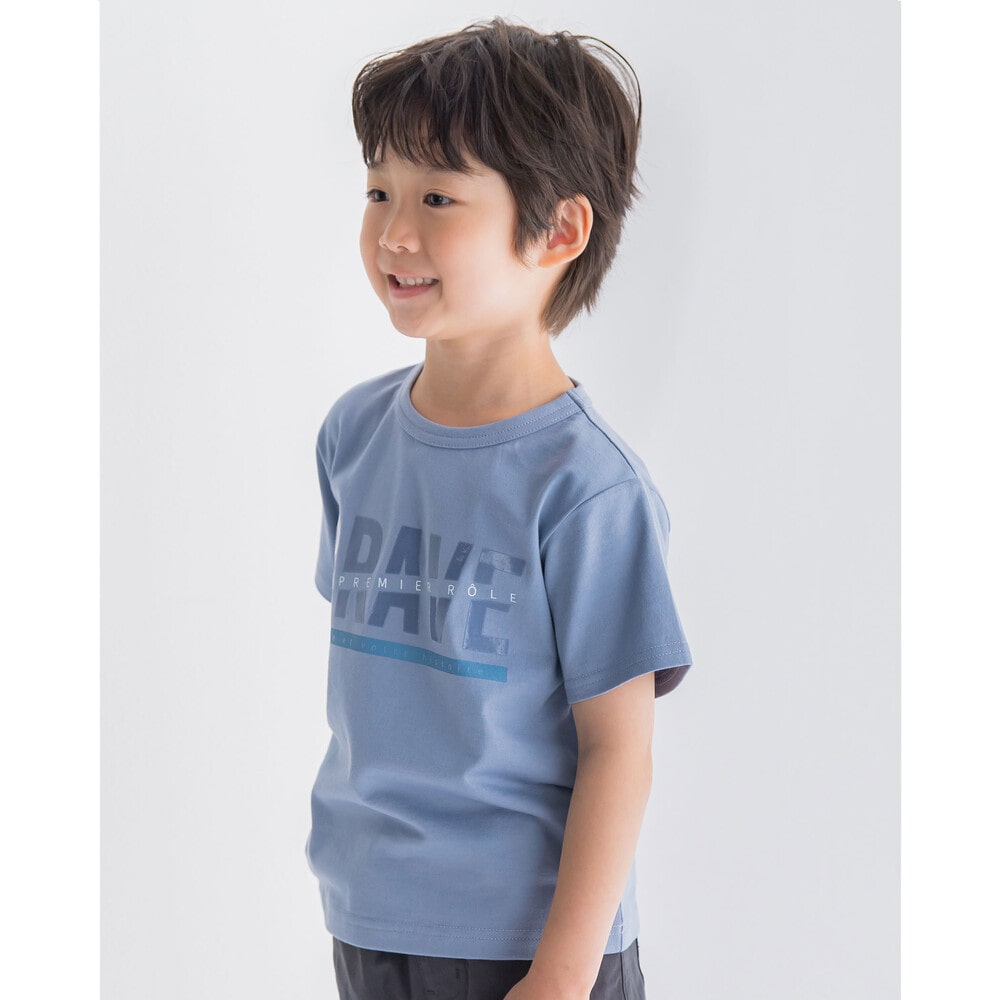 クリア ロゴ プリント ビッグ Tシャツ (100~150cm)