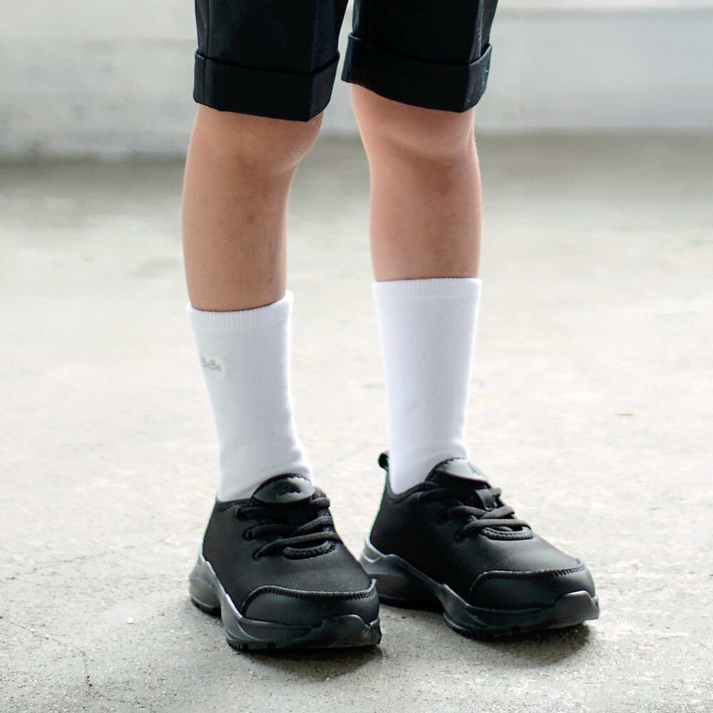 ボーイズストレッチスニーカー(15~21cm) ブラック 18cm