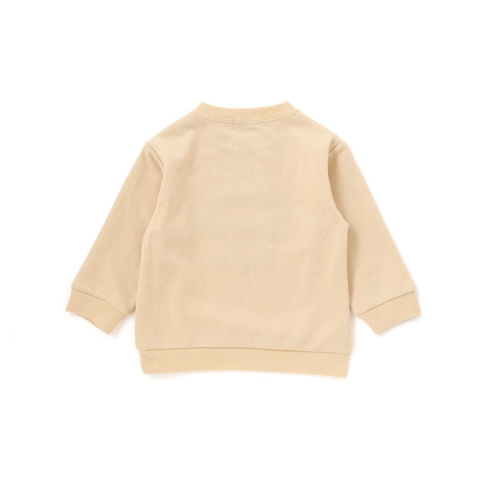 カノコチェーンステッチロゴ長袖Tシャツ(80~100cm) ブルー 80cm