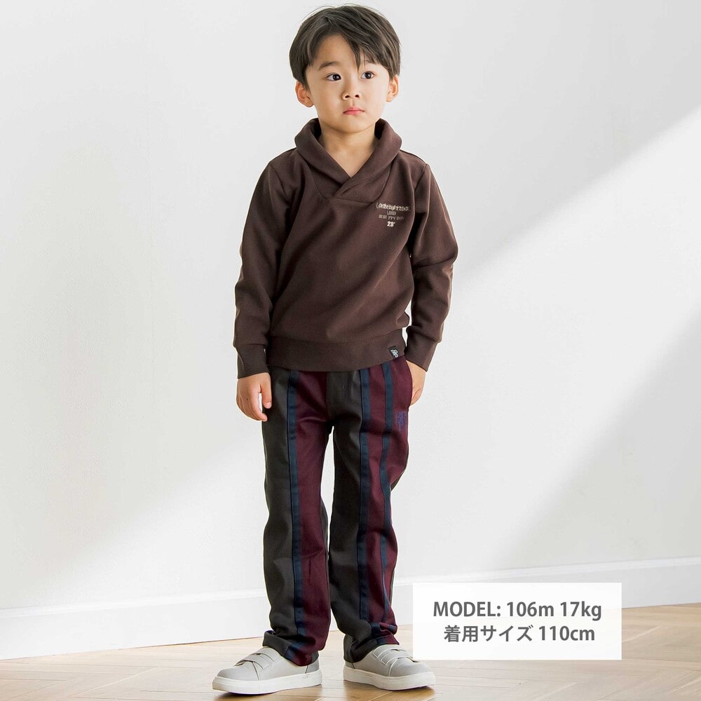 【限定商品】裏起毛ヘチマカラートレーナー(95~160cm) ブラウン 95cm
