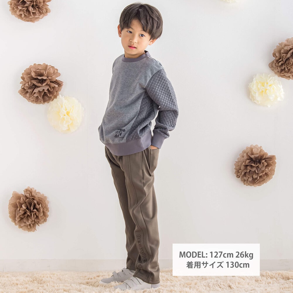 【限定商品】ポンチエンボス加工ロングパンツ(95~160cm) 【LIMITED EDITION】 グリーン 95cm