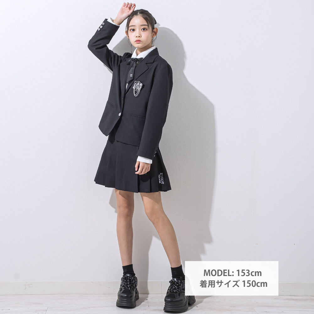 エンブレムジャケット(140~160cm) ブラック 140cm