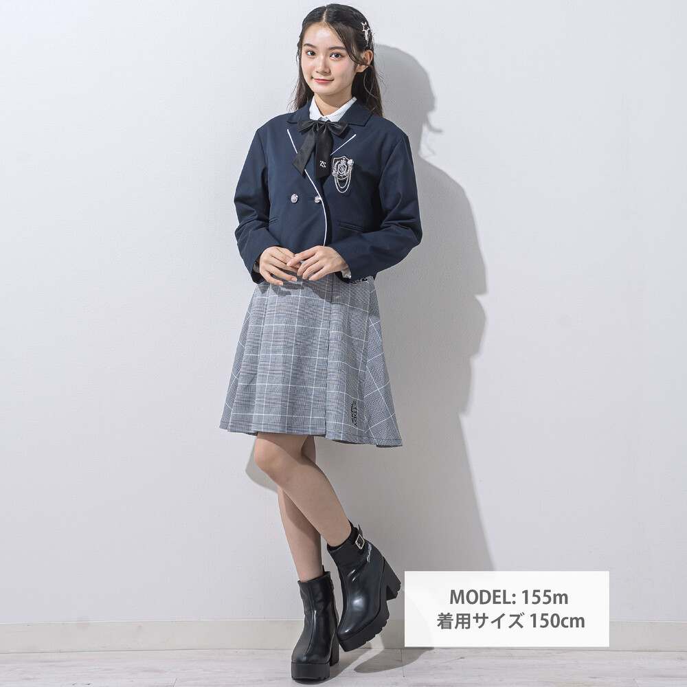 短丈ジャケット(140~160cm) ネイビー 140cm