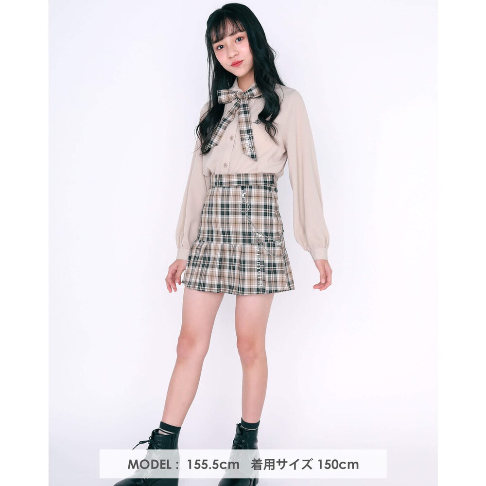 40%OFFセール ZIDDY ジディ スカート チェック サイドプリーツ 女の子 ...