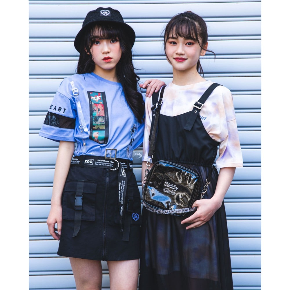 【ニコ☆プチ掲載】クリア エコレザー ハーネスベルト ホワイト ワンサイズ