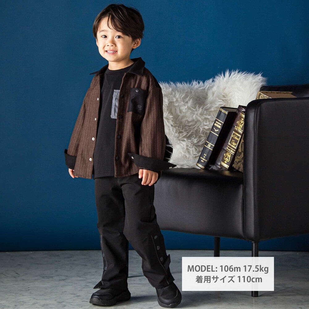 ベルトポイントロングパンツ(95~150cm) グリーン 95cm