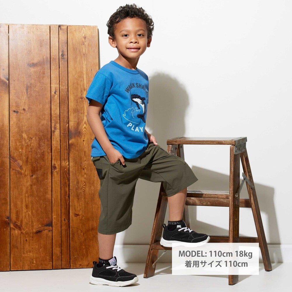 6分丈 カーゴパンツ(110~160cm) グリーン 110cm