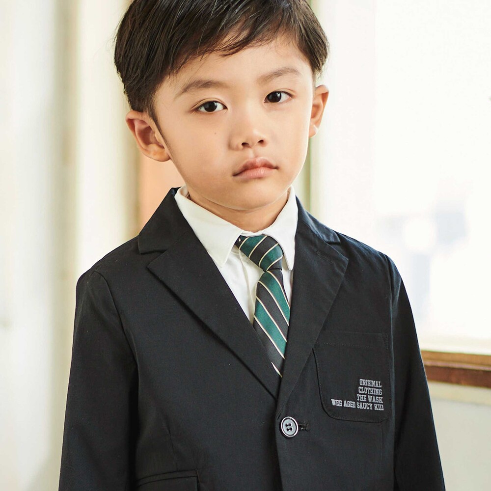 ストライプネクタイ(グリーン系) グリーン系 ワンサイズ