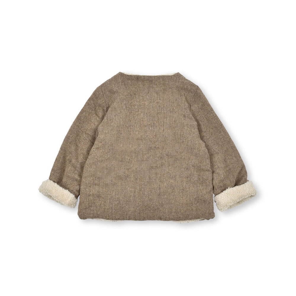 【お揃い】ビエラ裏ファージャケット(90~110cm) ブラウン 100cm