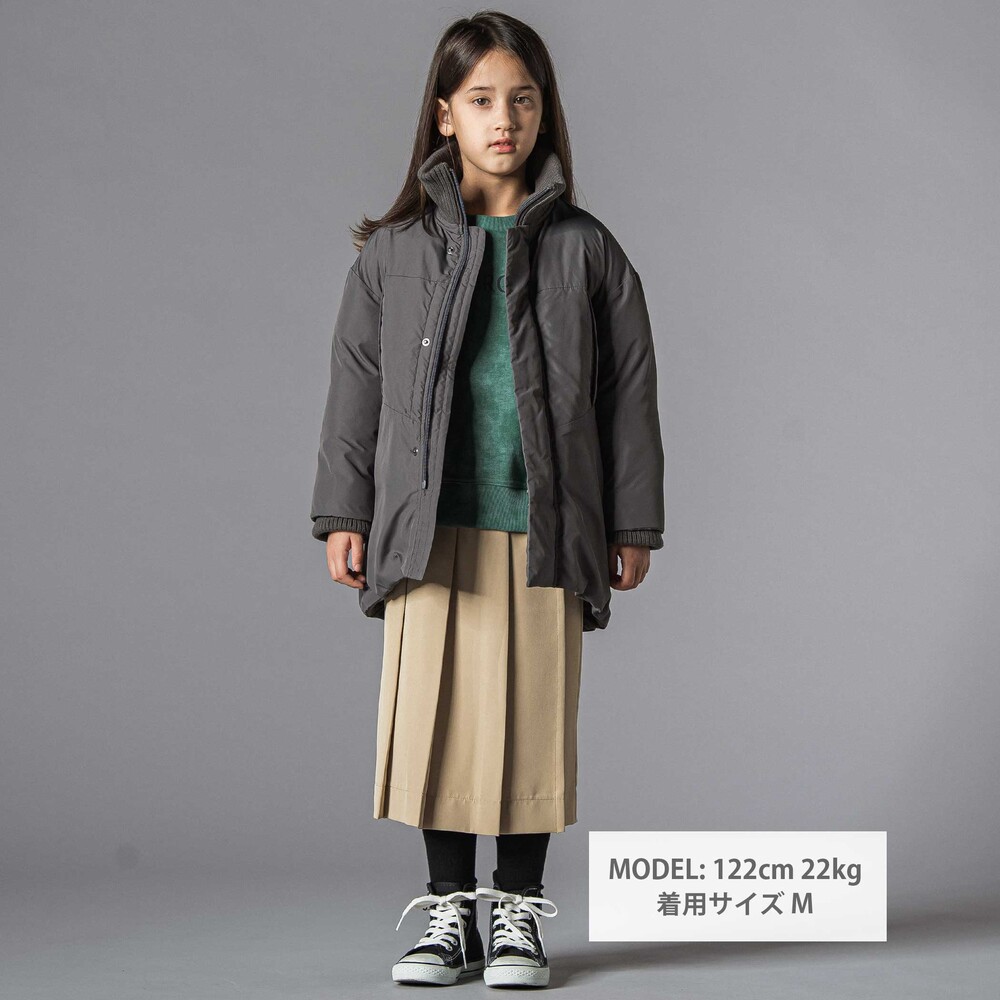 中綿タフタモンスターコート親子お揃い(95~140cm) グレー S(95-110cm)