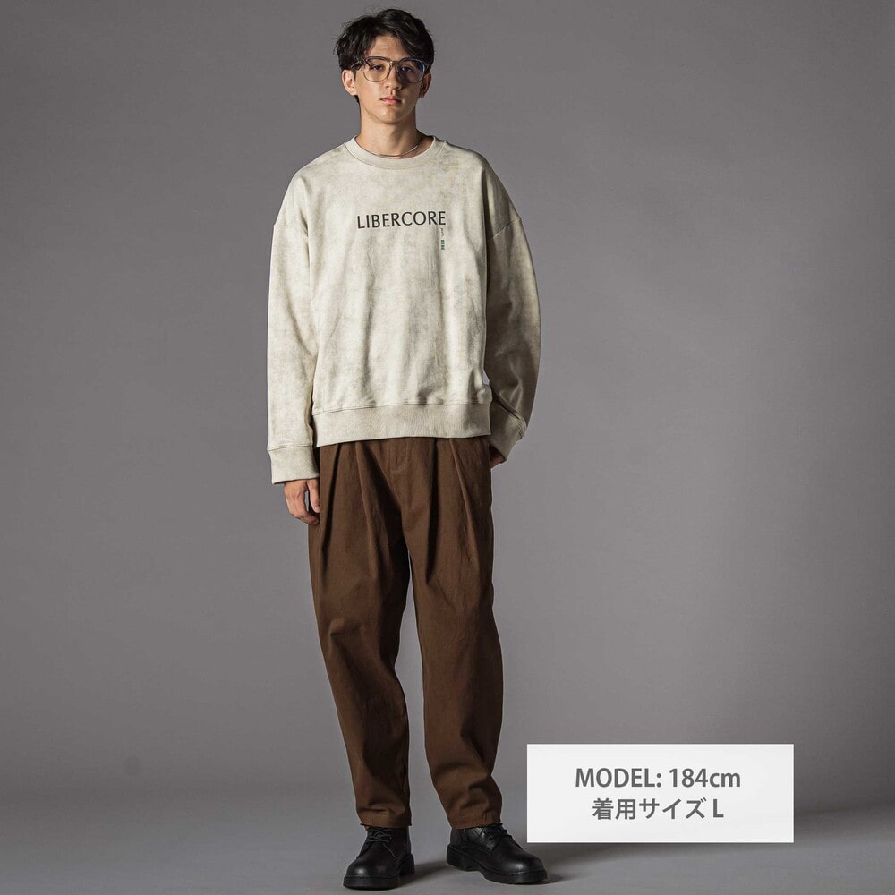 葛城ストレッチタック入りパンツ大人親子お揃い(145~175cm) ブラウン M(145-160cm)