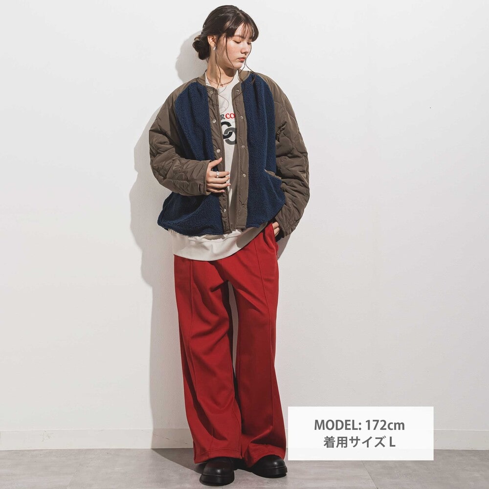 センターステッチカルゼニットトラックパンツ 親子お揃い 大人(140~175cm) グリーン S(140~150cm)
