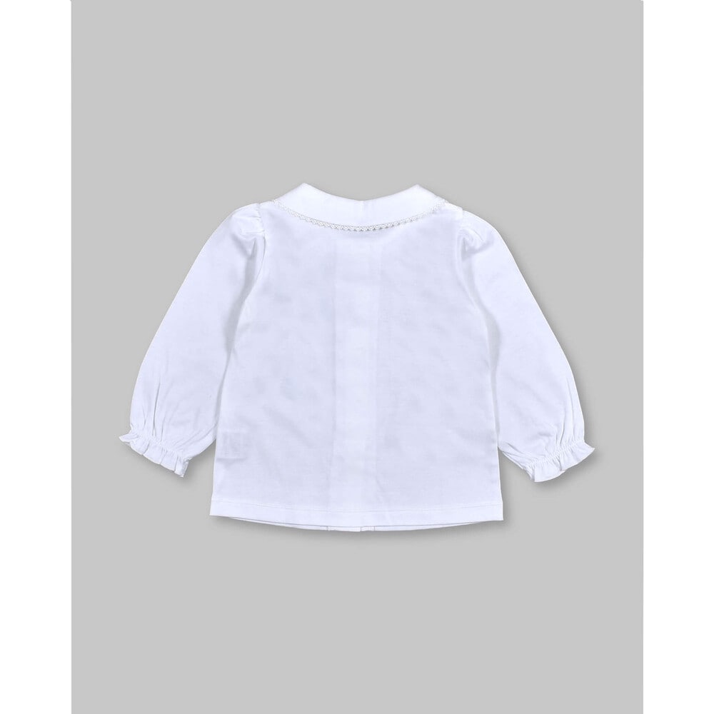フォーマル コットン スカラップ 襟 スムース ブラウス ベビー (70~90cm)(S(70-80cm) ホワイト):  新生児/ベビー-子供服べべの公式通販サイト 「BEBE MALL」