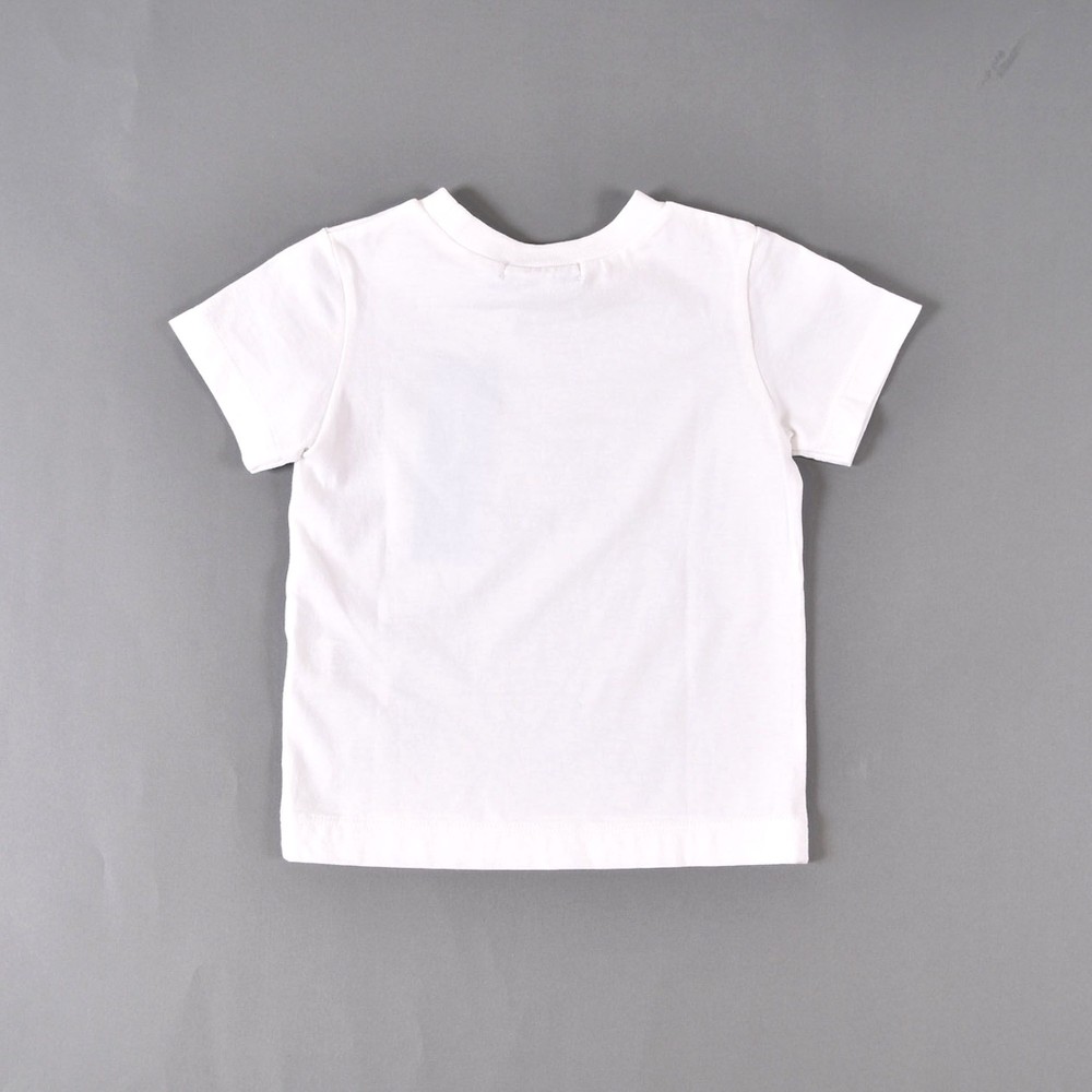 【PARIS企画】 日本製 旗 フラッグ ソフト コットン カジュアル 半袖 Tシャツ (80cm~100cm) ホワイト 80cm