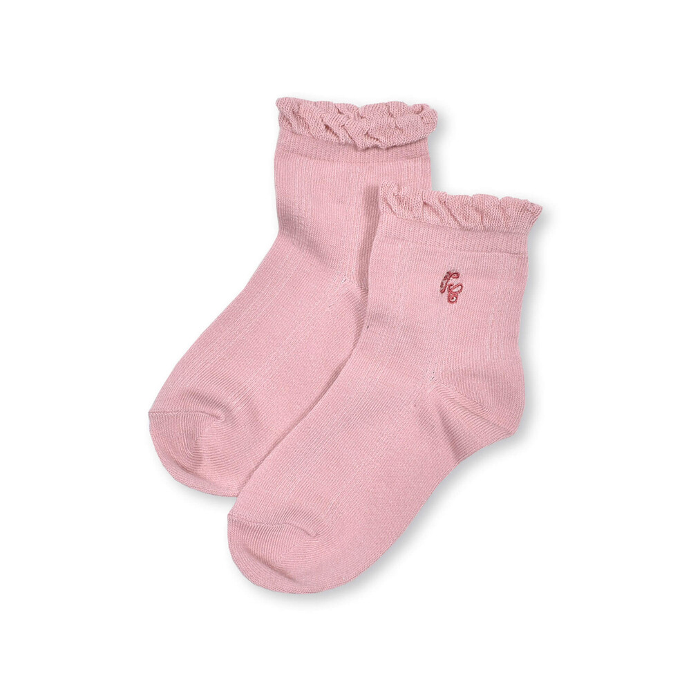 【日本製】透かし編みソックス(13~21cm) オフホワイト 13-15cm