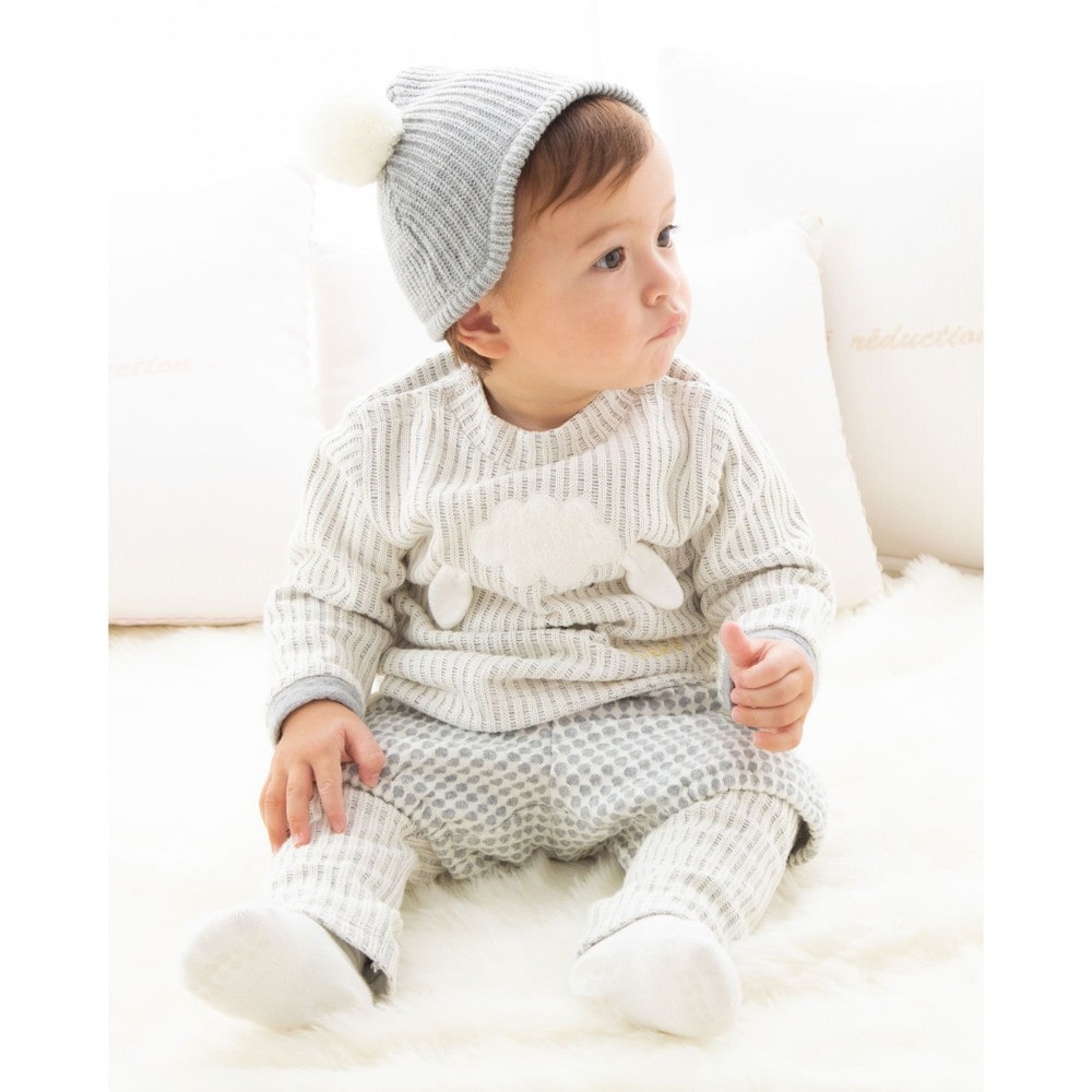 ボア ワッフル アゼ ブルマ パンツ レギンス セット (70cm~90cm)(S
