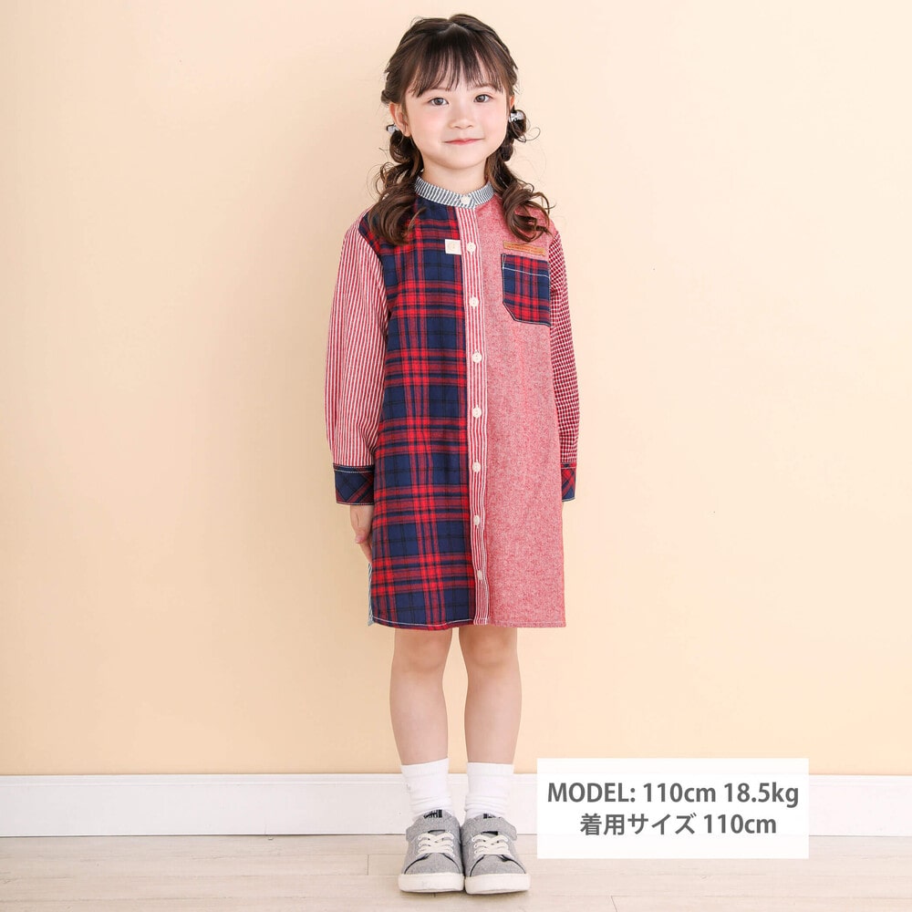 WASK 女の子 シャツワンピース 130cm - トップス(チュニック)