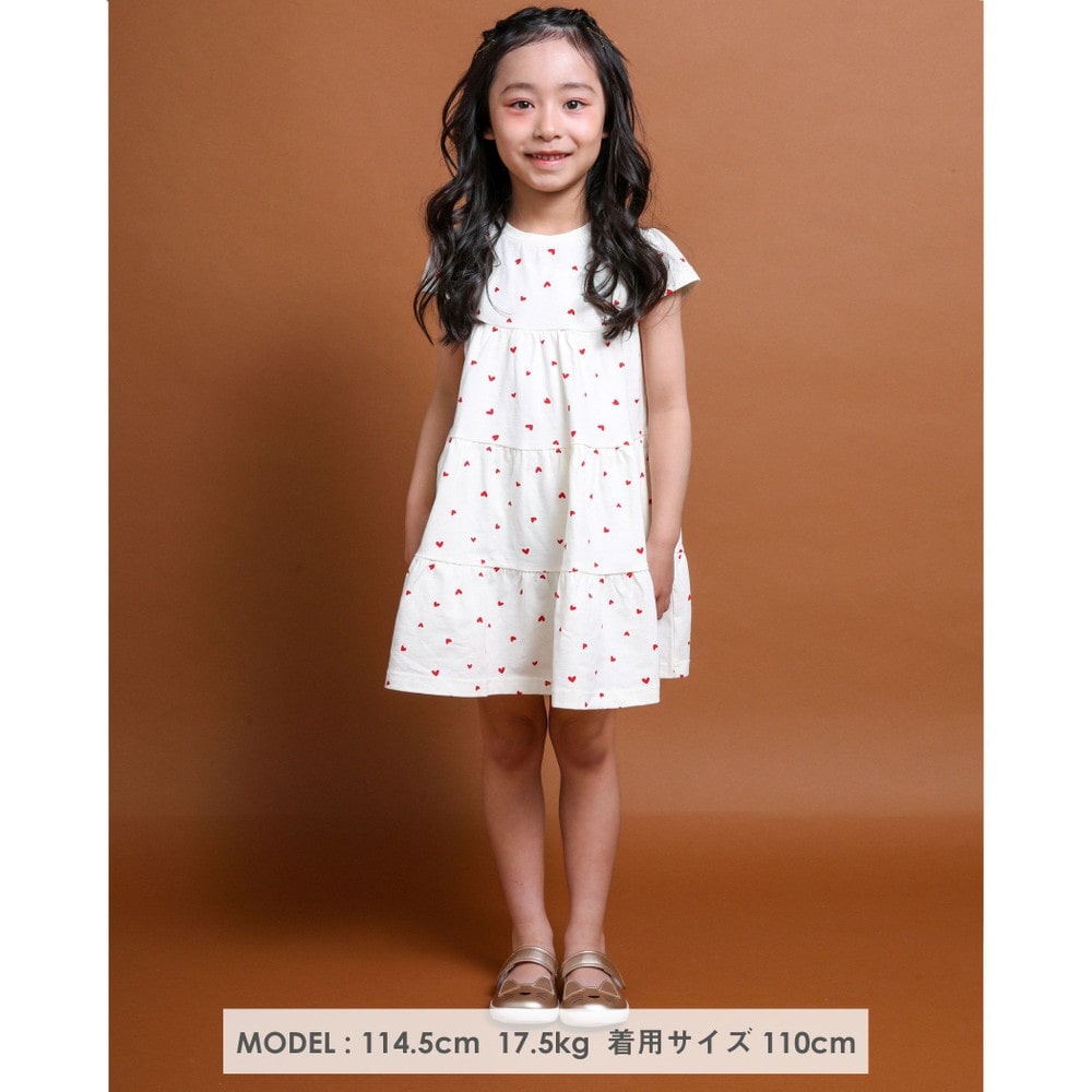Bebe べべ Bebe Mall Official Online Storeハート柄 プリント ティアード 天竺 ワンピース 80 130cm 80cm オフホワイト系 ワンピース ベベ モール オフィシャルオンラインストア Bebe べべ Bebe Mall Official Online Storeハート柄 プリント ティアード 天竺 ワンピース 80 130cm 80cm オフホワイト系 ワンピース ベベ モール オフィシャルオンラインストア