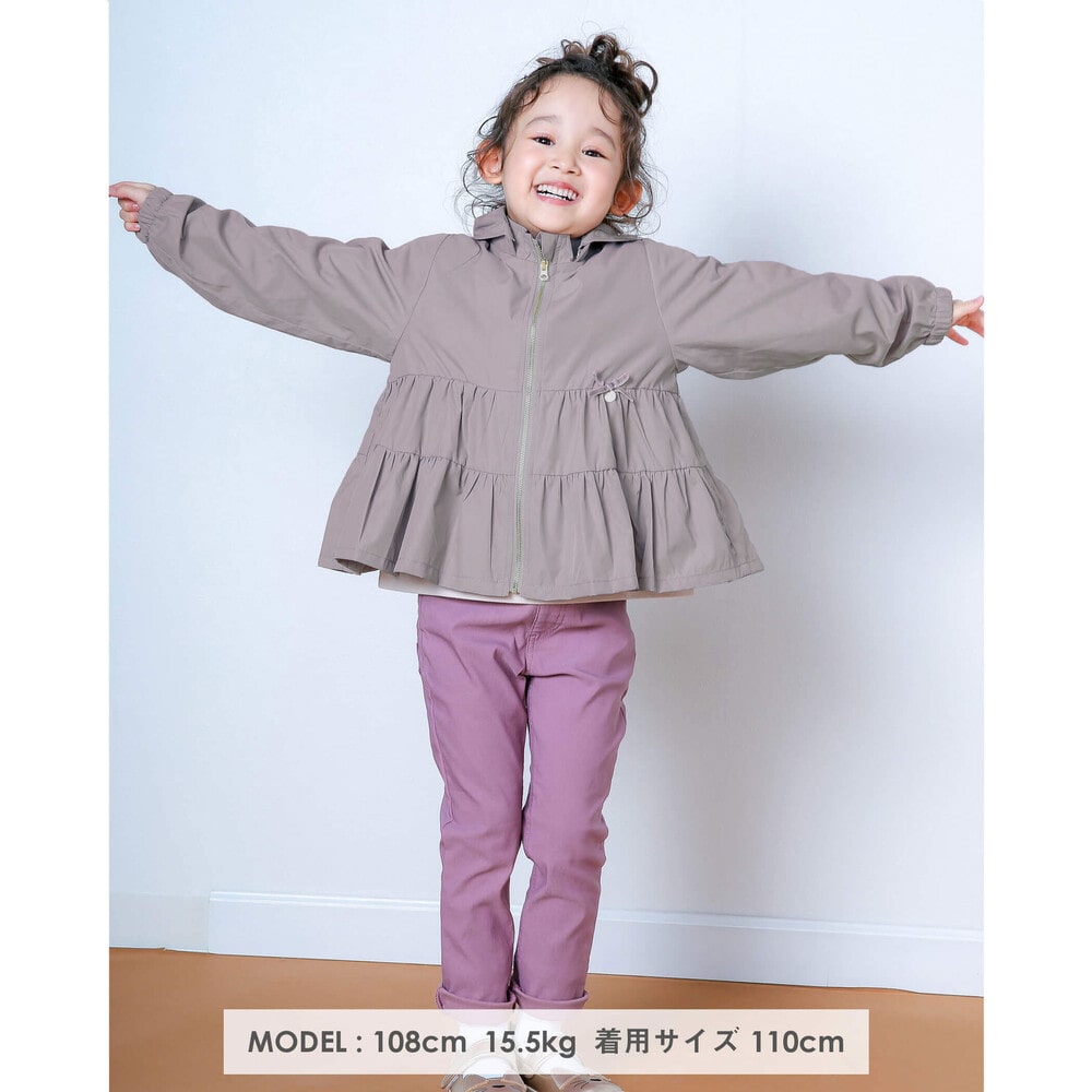 ティアード タフタ ジャケット (80~130cm) ピンク 80cm