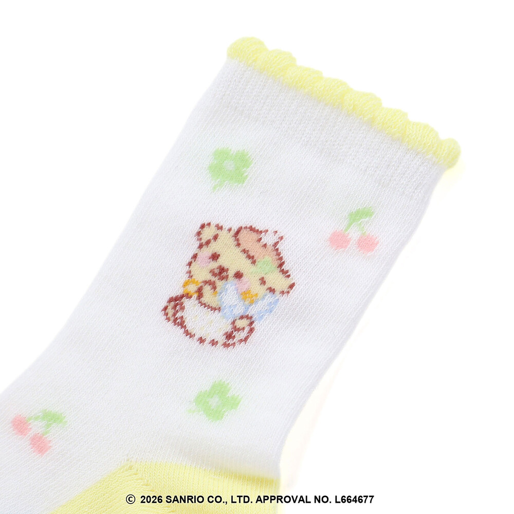 【シナモロール/ポムポムプリン×SLAPSLIP】履き口スカラップソックス(13~21cm) ブルー S(13-15cm)