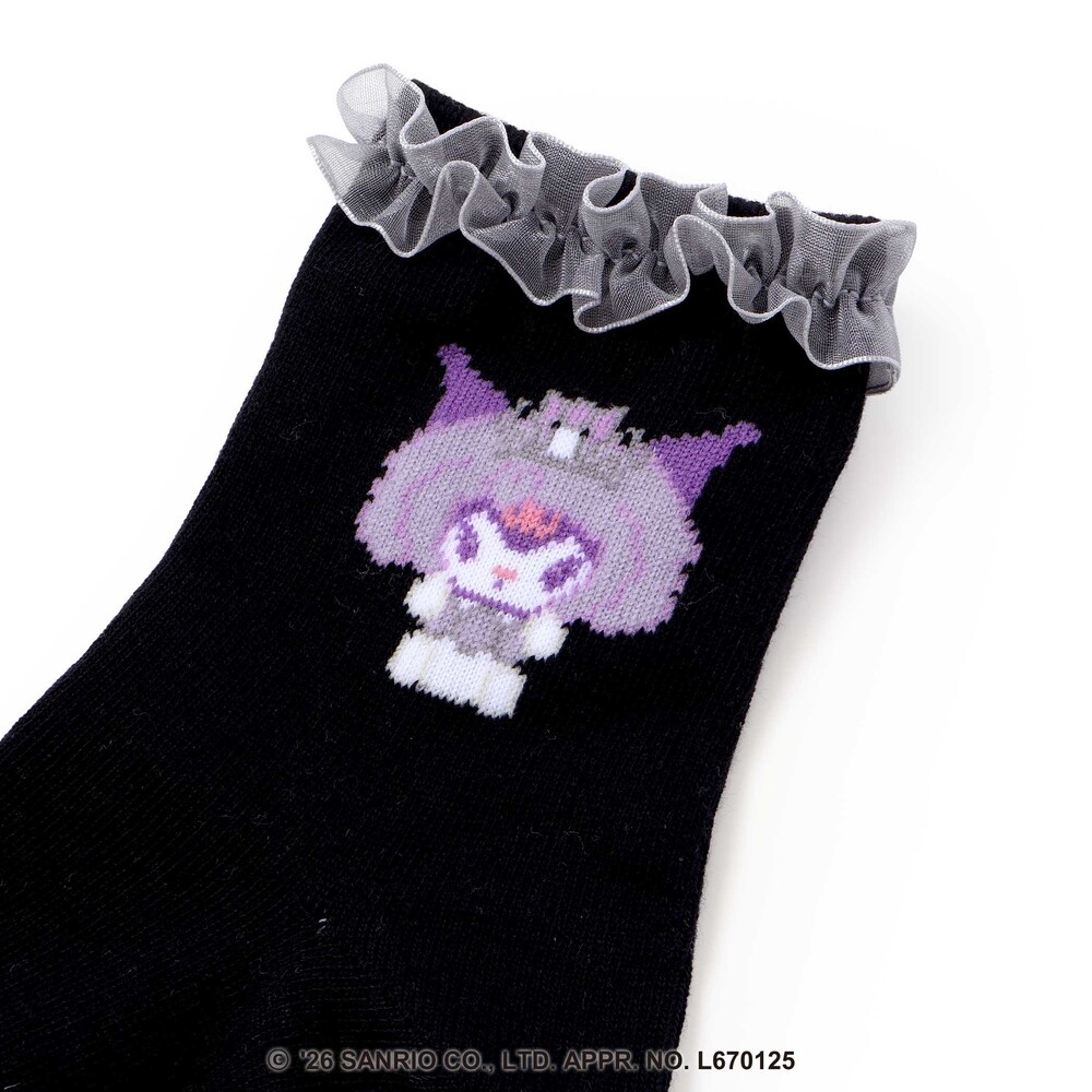 【サンリオキャラクターズxSLAPSLIP】フリル付きソックス(13~21cm) オフホワイト S(13-15cm)