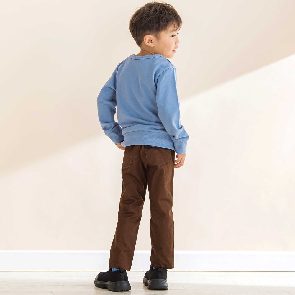 車水彩風プリントトレーナー (90~150cm) ブルー 100cm