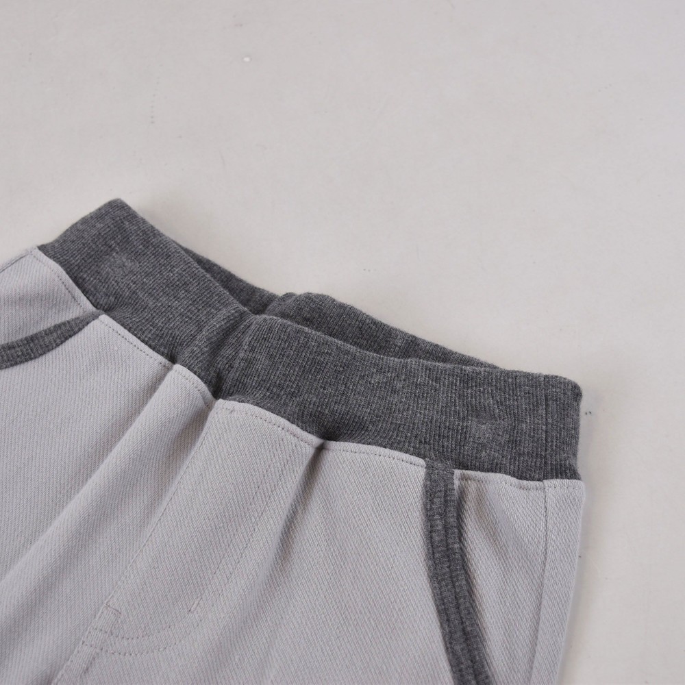 ストレッチ ツイル ニット テーパード パンツ (80cm~140cm) ブラック系 130cm