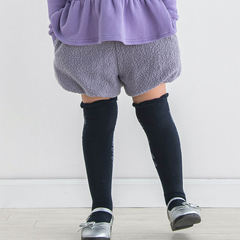 ボアバルーンショートパンツ(90~140cm) パープル 90cm