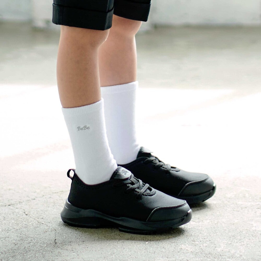 ボーイズストレッチスニーカー(15~21cm) ブラック 18cm