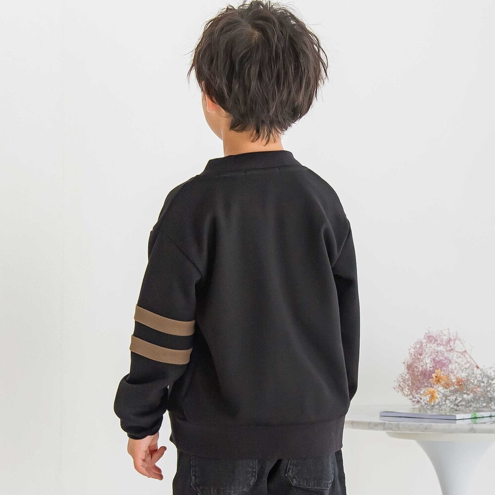 【限定商品】サガラワッペンカーディガン(95~160cm) ブラック 95cm