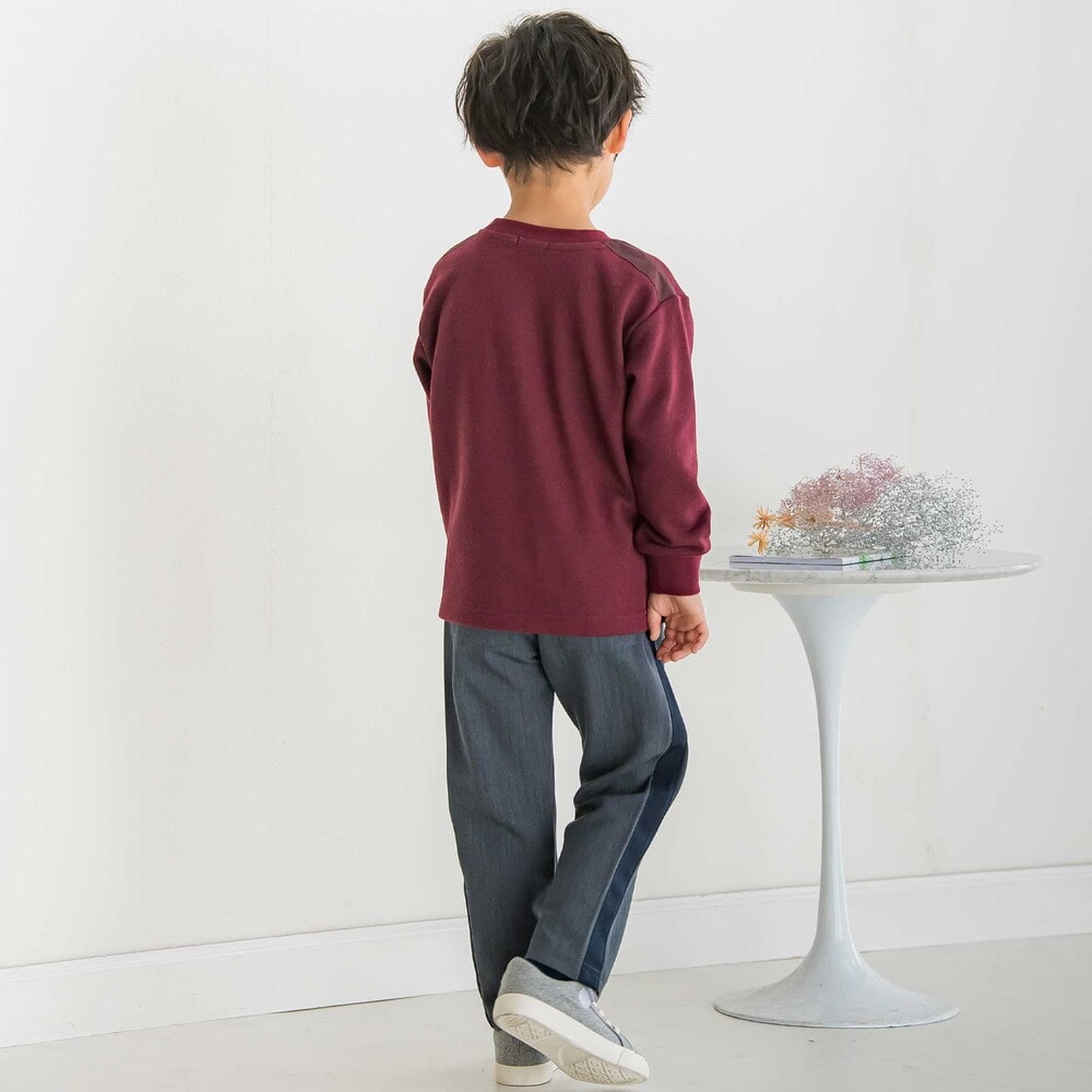 【限定商品】サイドラインロングパンツ(95~160cm) ネイビー 95cm