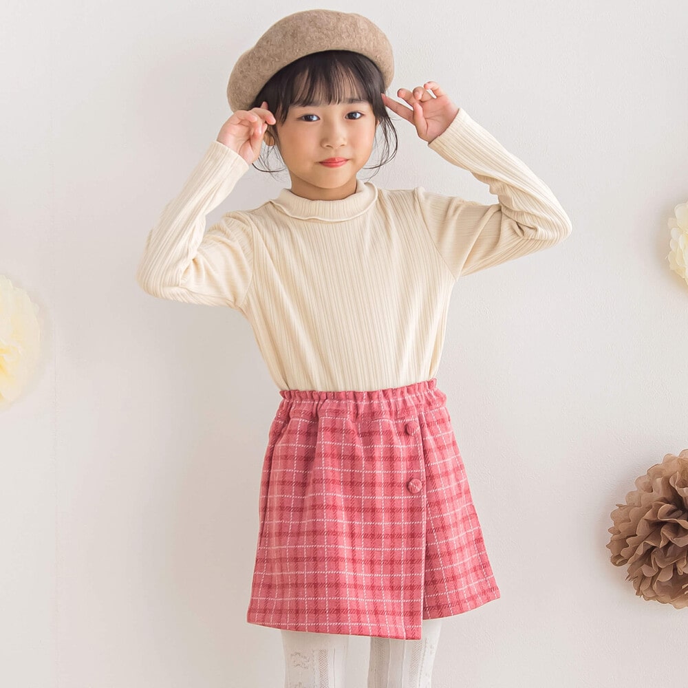 限定商品】巻きスカート風キュロットパンツ(95~150cm) 【LIMITED