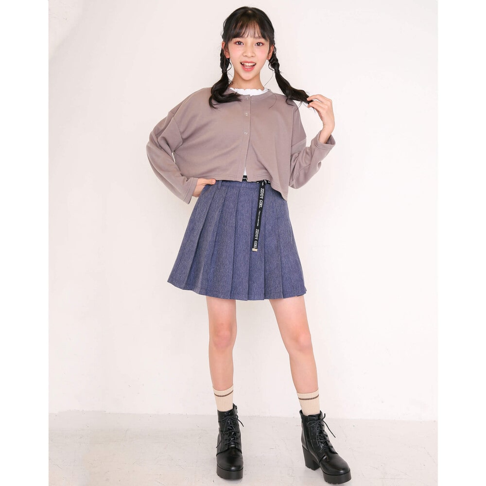 前後着用可能 ＞ カーディガン 半袖 Tシャツ セットZIDDY (130~160cm)(130cm ベージュ): セット【女の子・男の子の子ども服 と言えば】-子供服べべの公式通販サイト 「BEBE MALL」