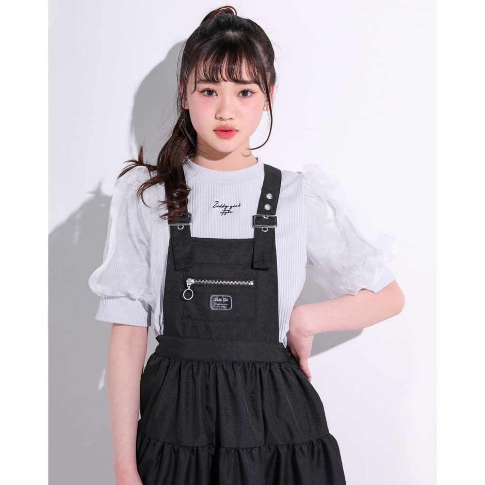 ティアード ジャンパースカート(130~160cm) ブラック 130cm