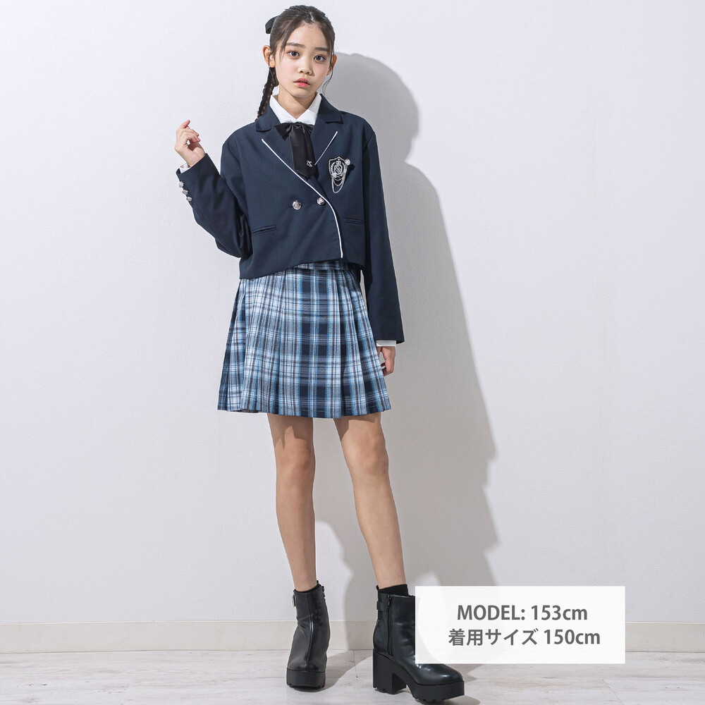 短丈ジャケット(140~160cm) ネイビー 140cm