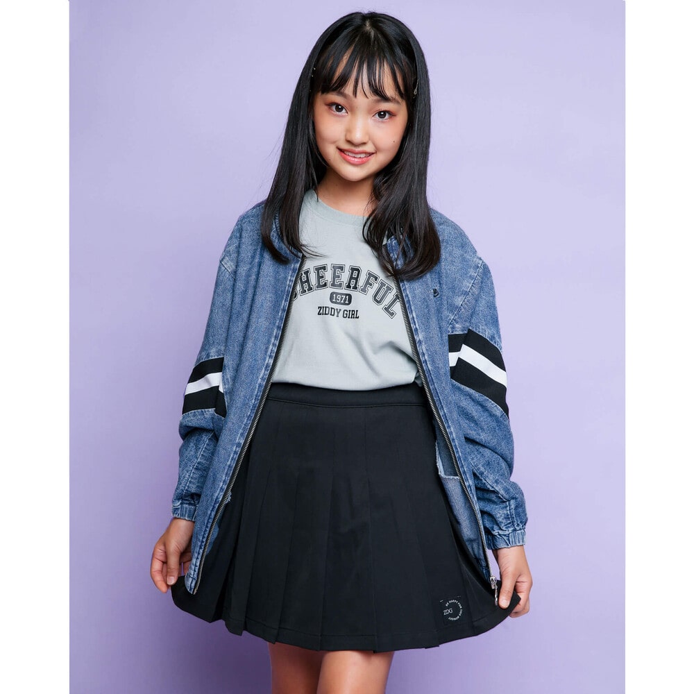 子供服べべの公式通販サイト Bebe Mall インナー パンツ付き プリーツ スカート 無地 130 160cm 130cm ブラック ボトム ベベ モール オフィシャルオンラインストア