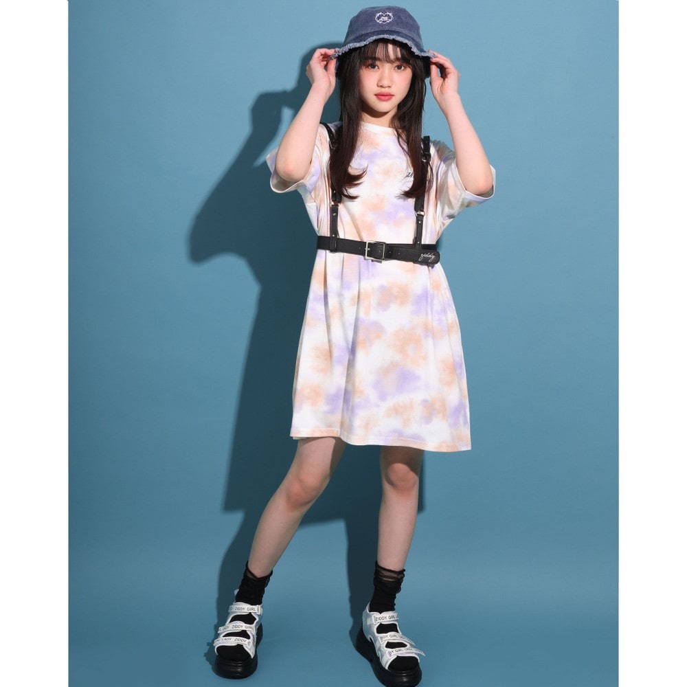 【ニコ☆プチ掲載】クリア エコレザー ハーネスベルト ホワイト ワンサイズ