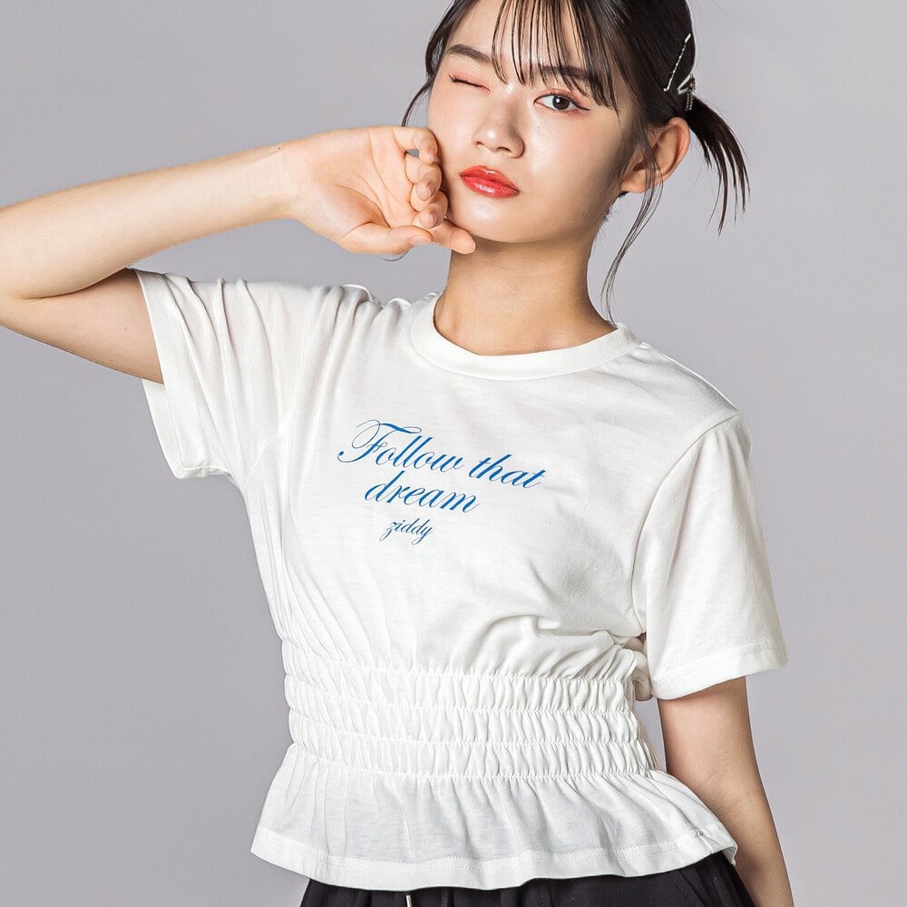 ウエストシャーリングTシャツ(130~160cm) オフホワイト 130cm