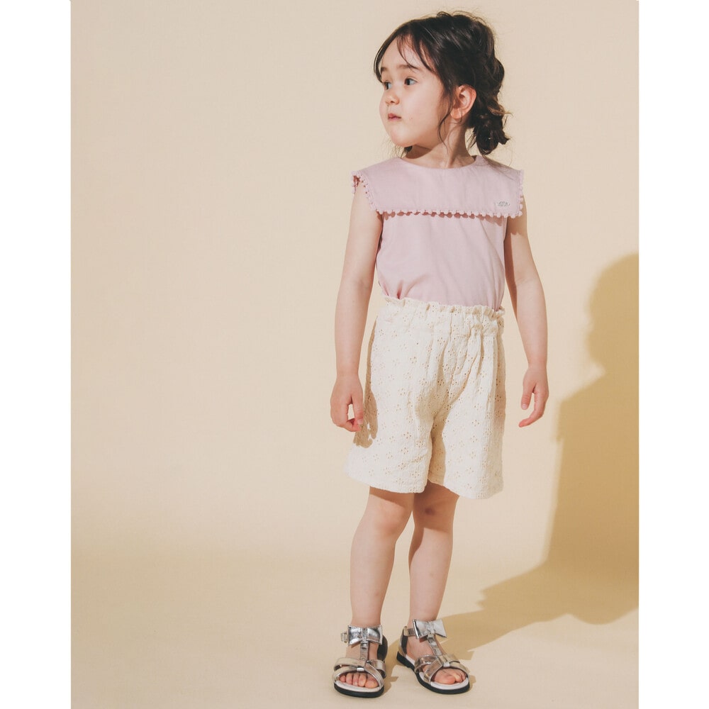 花柄 総刺繍 ショートパンツ 95 150cm 95cm ホワイト系 ボトム 子供服べべの公式通販サイト Bebe Mall
