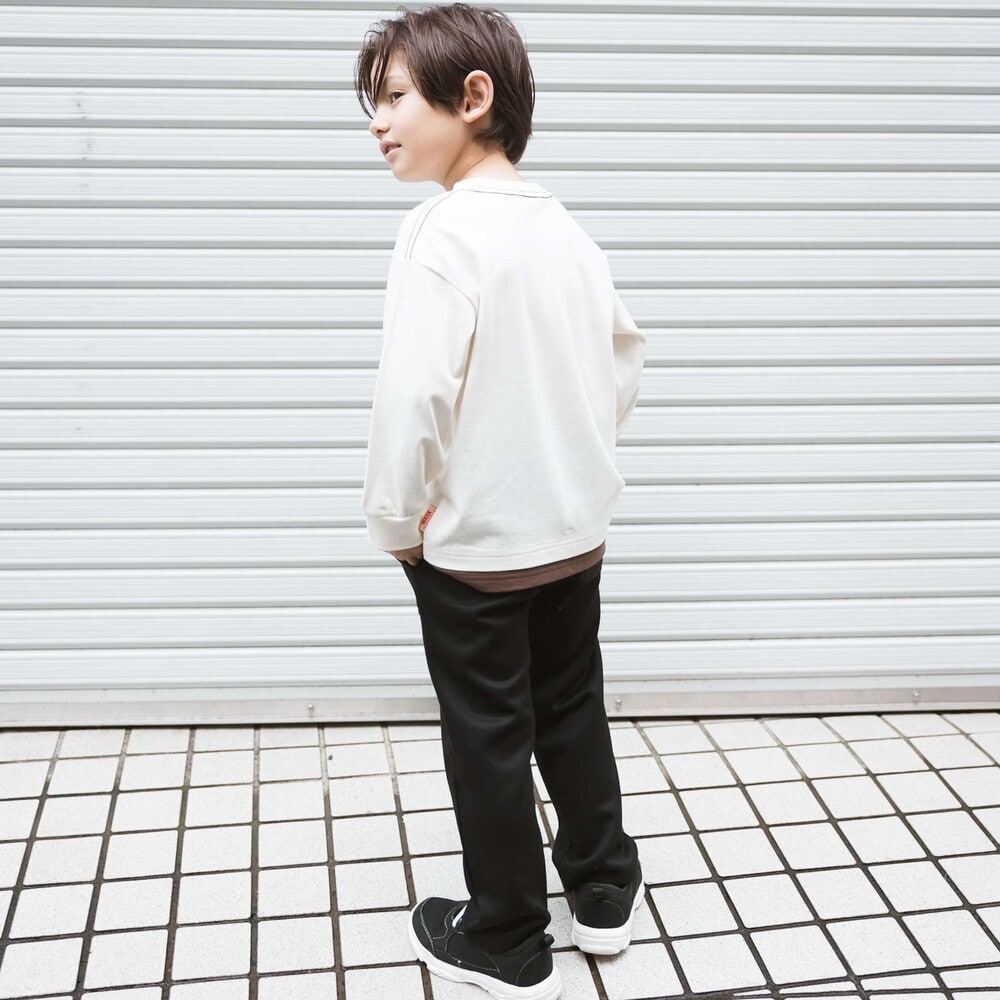 アウトポケットダンボールニットパンツ(100~160cm) ブラック 100cm