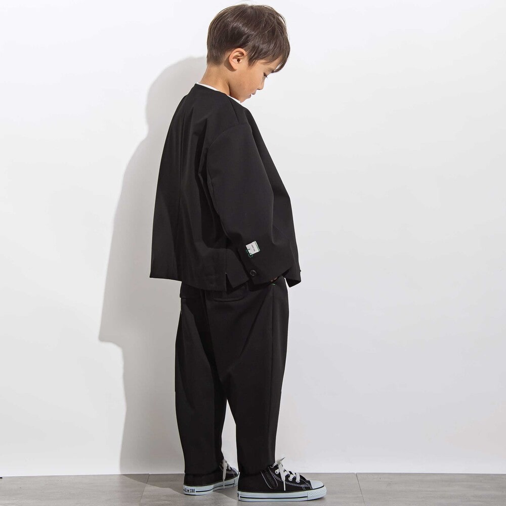 サージリラックスバレルロングパンツ 親子お揃い(110~140cm) ブラウン M(110~125cm)
