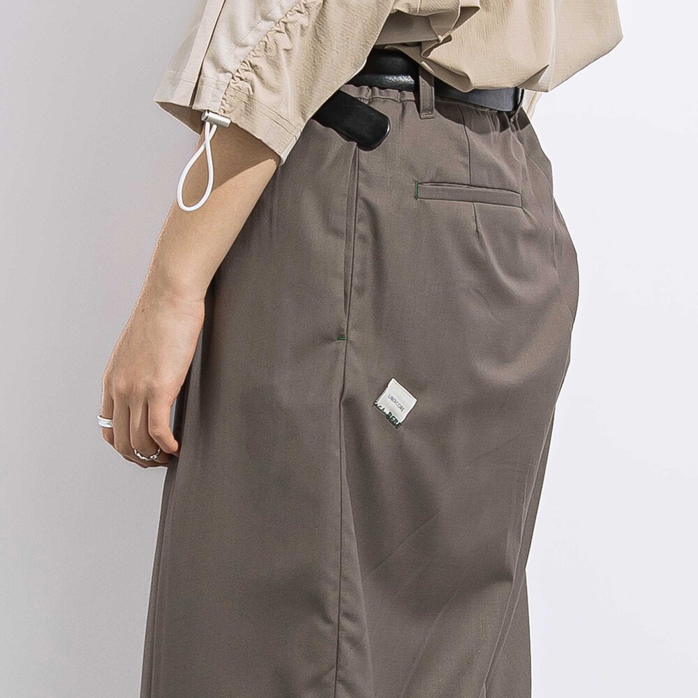 サージボックスタックロングパンツ親子お揃い大人(140~160cm) ブラウン S(140~150cm)