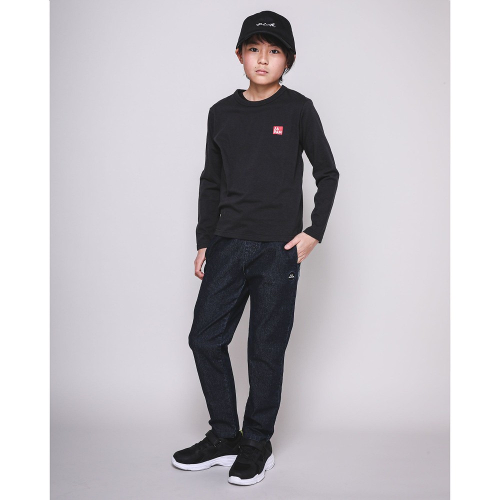 バックポケット ルーズ デニムパンツ(120~160cm) ネイビー 120cm