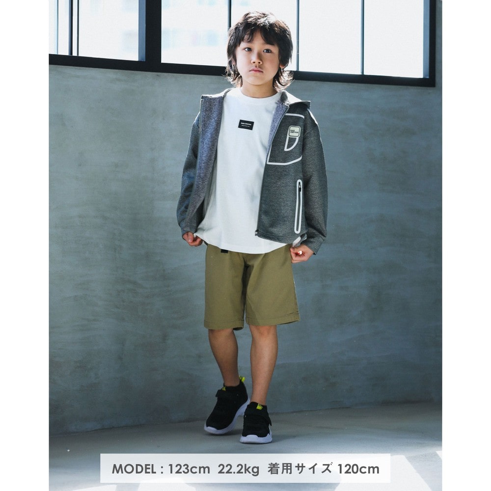 バックルベルト ハーフ パンツ(120~160cm) ベージュ 120cm