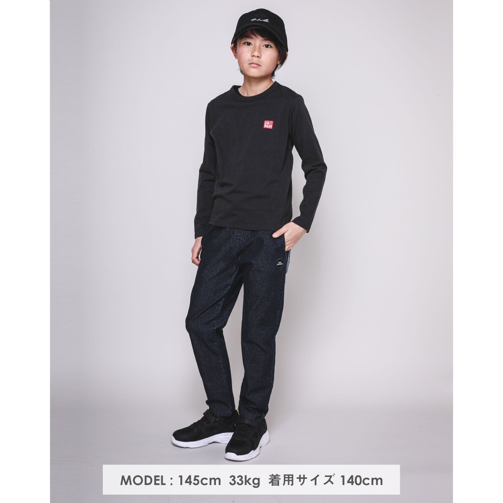 日本製 コットン Tシャツ(120cm~160cm) ブラック 120cm