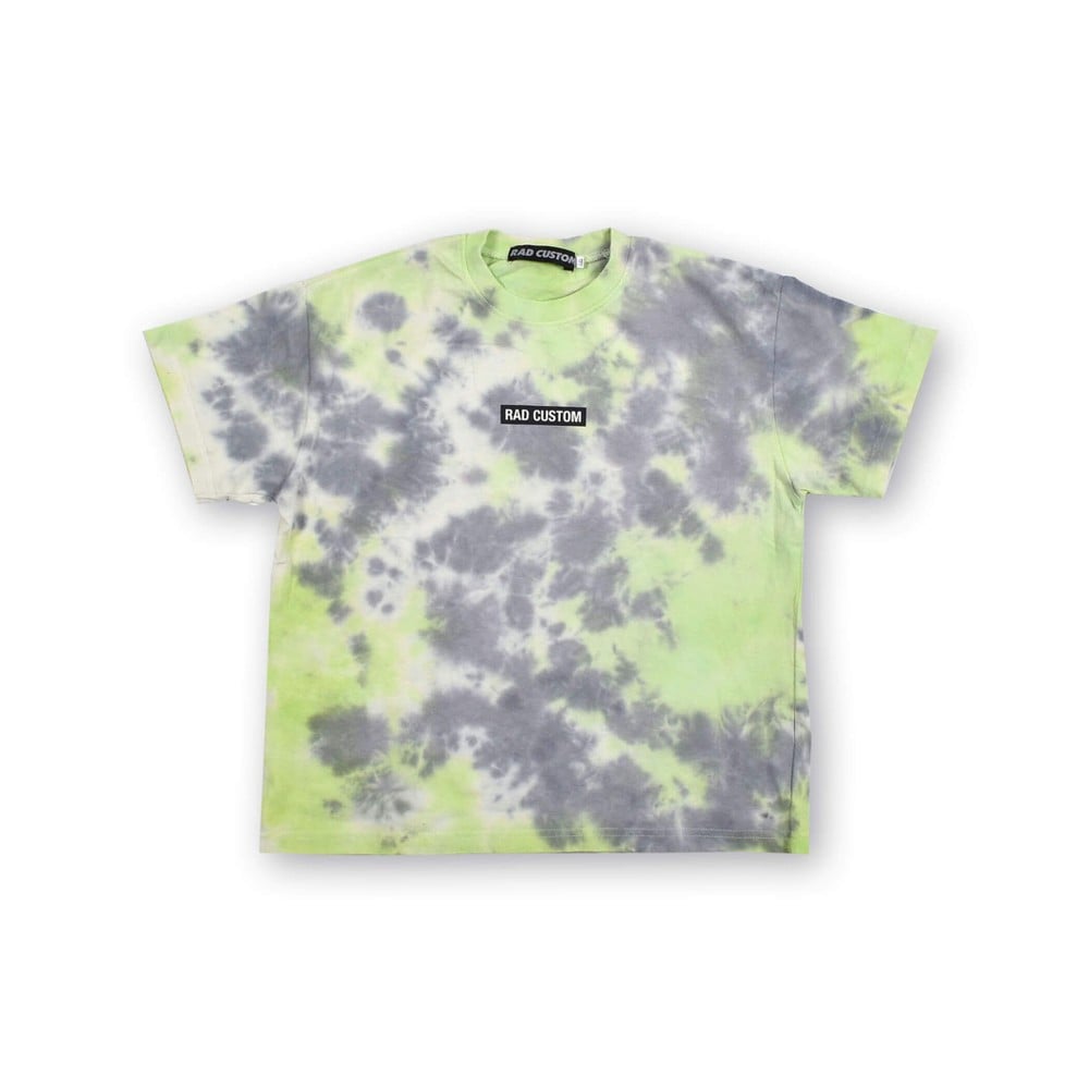 タイダイ染 総柄 Tシャツ(120~160cm) ブルー系 140cm